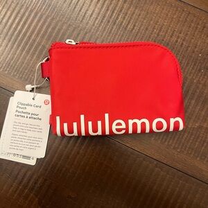 NWT lululemon Clippable Card Pouch